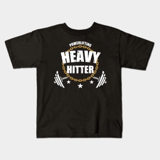 Powerlifting Heavy Hitter Kids T-Shirt